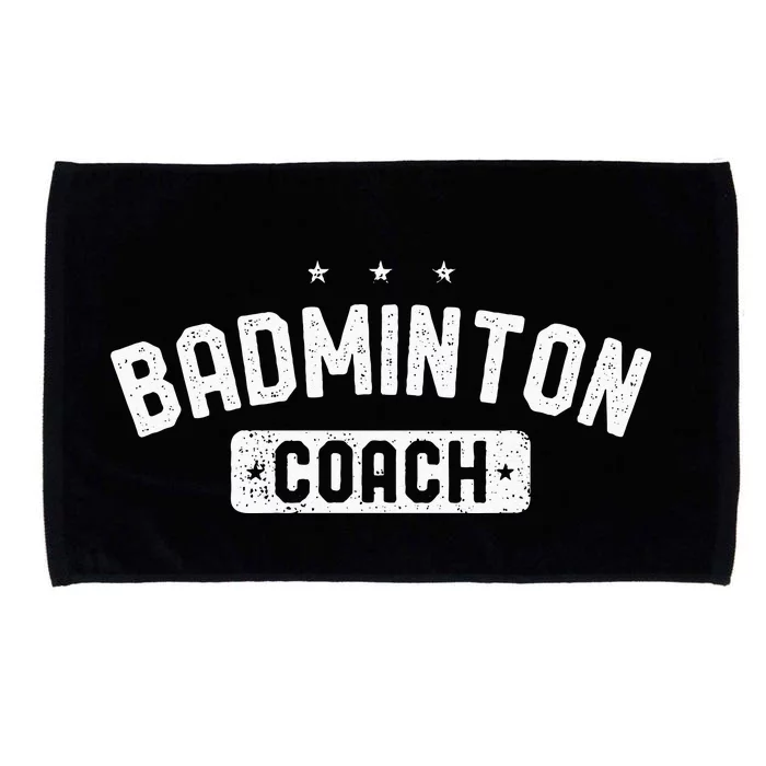 Badminton Coach Vintage Badminton Microfiber Hand Towel