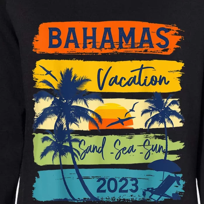 Bahamas Caribe Vacation Happy Family Group Summer Womens California Wash Sweatshirt