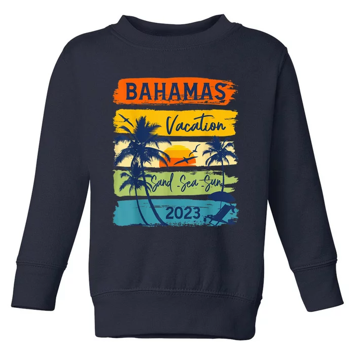 Bahamas Caribe Vacation Happy Family Group Summer Toddler Sweatshirt