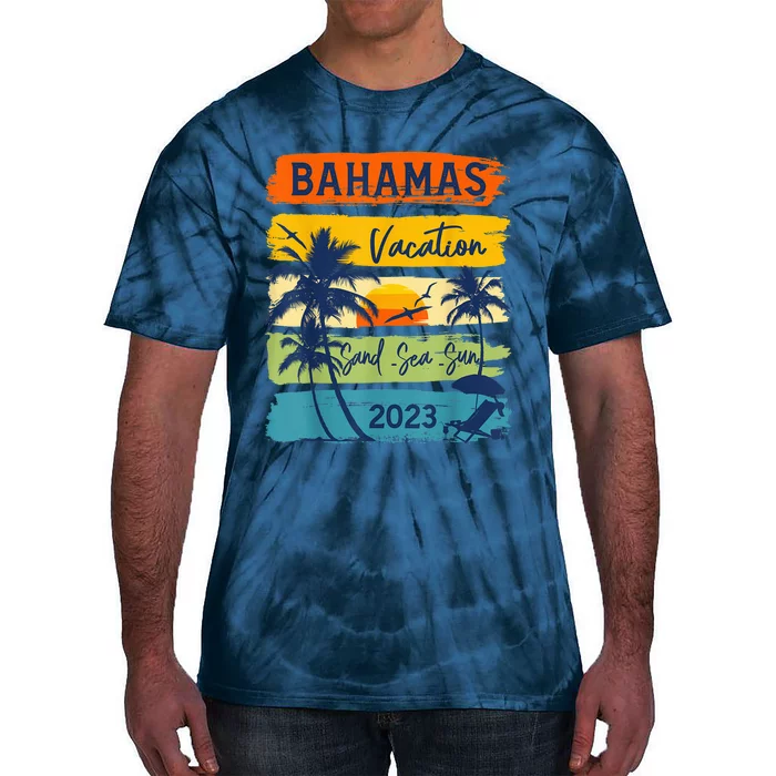 Bahamas Caribe Vacation Happy Family Group Summer Tie-Dye T-Shirt