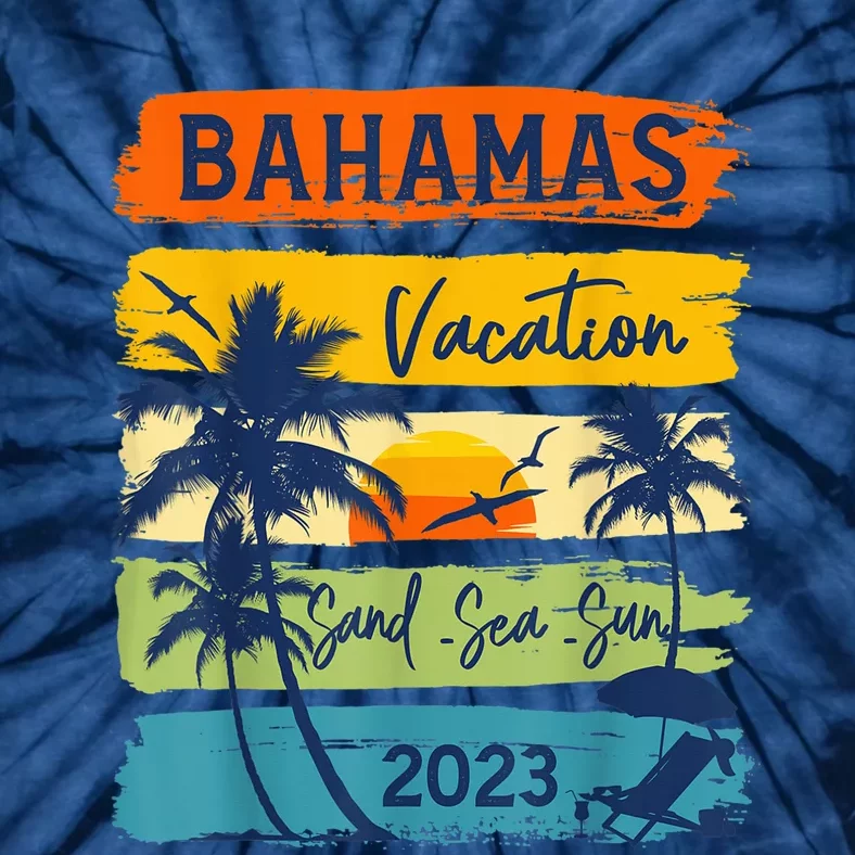 Bahamas Caribe Vacation Happy Family Group Summer Tie-Dye T-Shirt