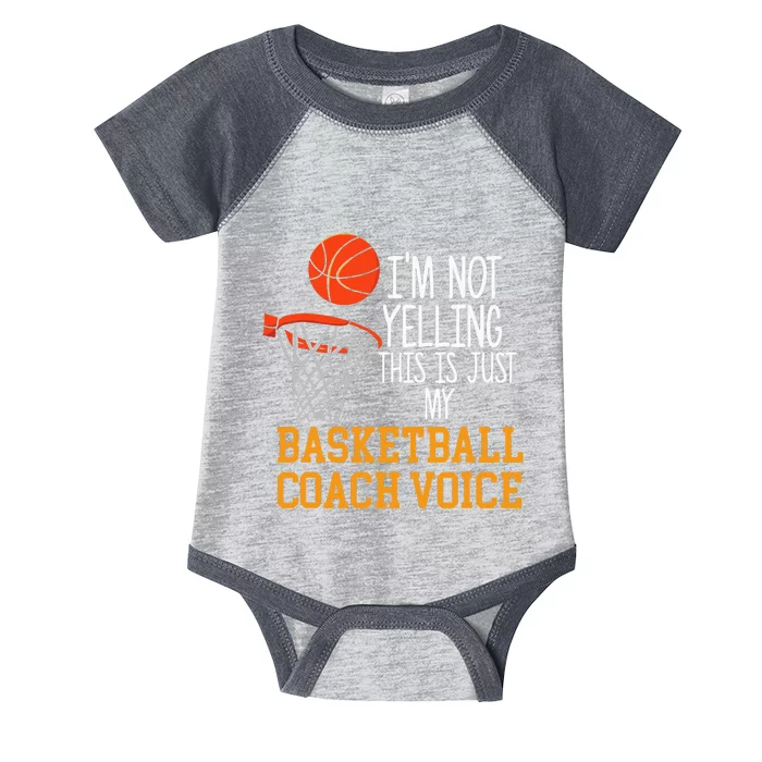 Basketball Coach Voice Funny Basketball Coach Infant Baby Jersey Bodysuit