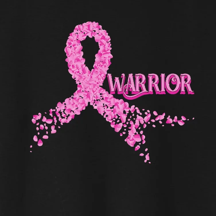 Breast Cancer Warrior Women's Crop Top Tee