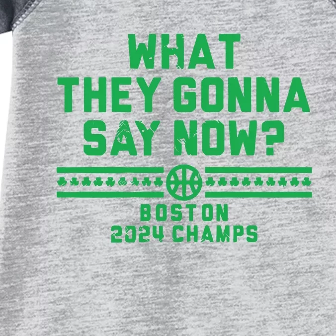 Boston Champs What They Gonna Say Now Infant Baby Jersey Bodysuit