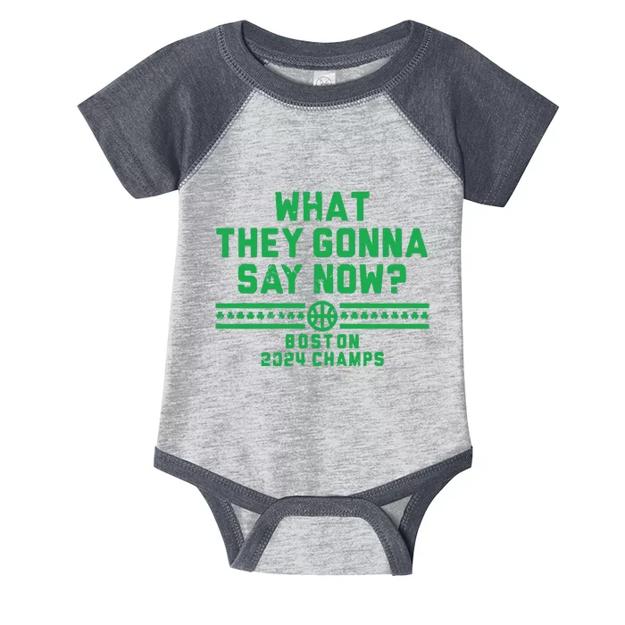 Boston Champs What They Gonna Say Now Infant Baby Jersey Bodysuit