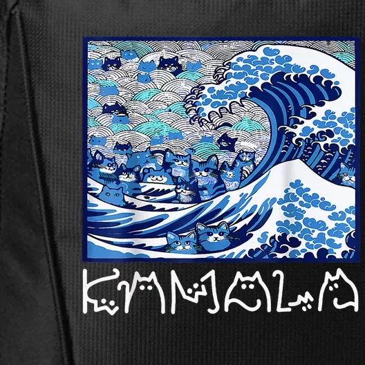 Blue Cats Wave For Kamala City Backpack