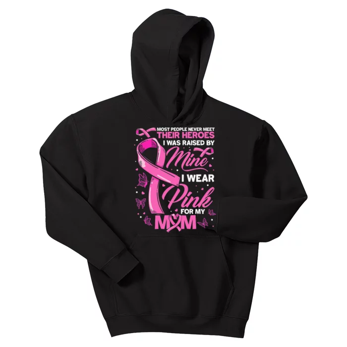 Breast Cancer Warrior Breast Cancer Awareness Pink October Kids Hoodie