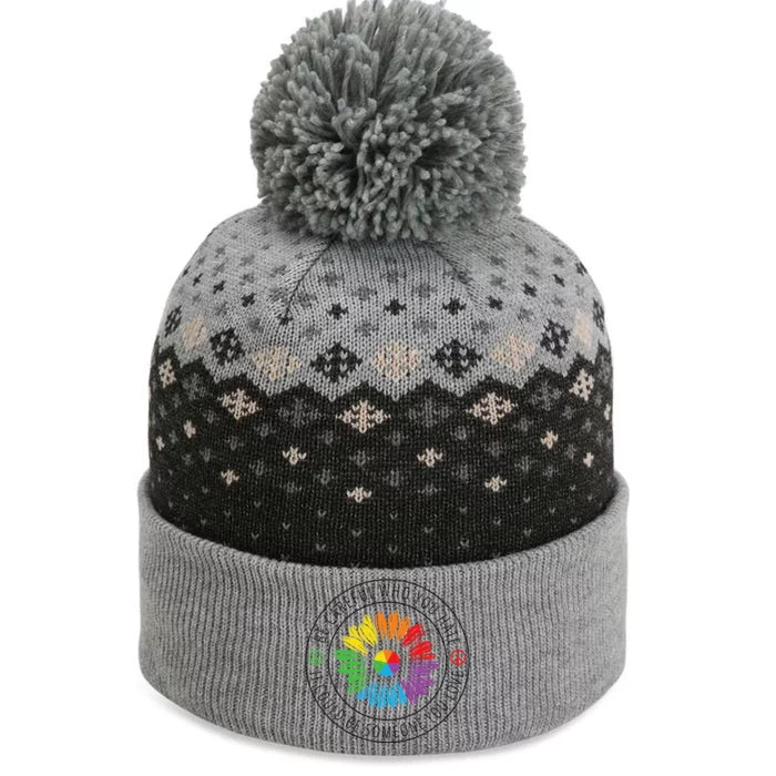 Be Careful Who You Hate LGBT Pride The Baniff Cuffed Pom Beanie