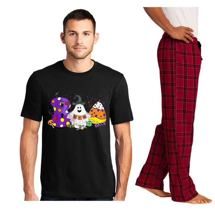 Boo Creepy Witch Ghost Funny Halloween Costume Spooky Pajama Set