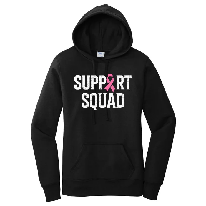 Breast Cancer Warrior Support Squad Breast Cancer Awareness Women's Pullover Hoodie