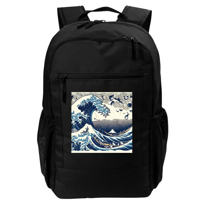 Blue Cats Wave For Kamala Funny Daily Commute Backpack