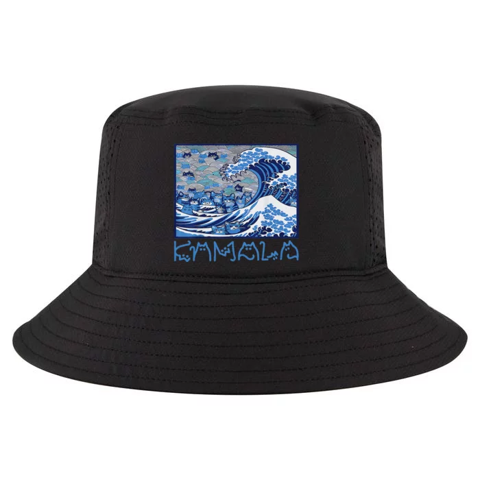 Blue Cats Wave Childless Cat Lady For Kama 2024 Cool Comfort Performance Bucket Hat