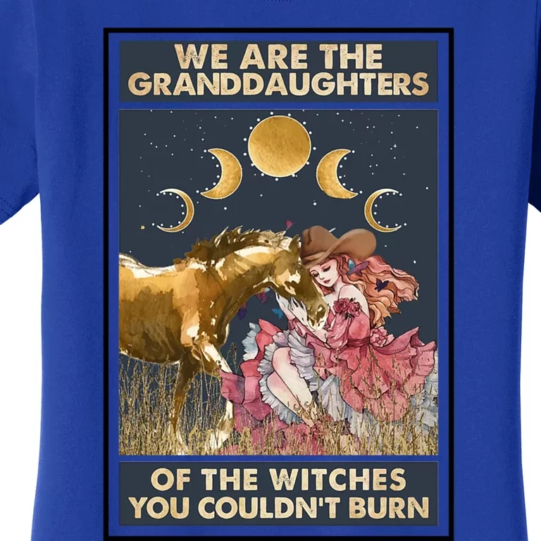 Boho Cow We Are The Granddaughters Of Witches Western Gift Women's T-Shirt