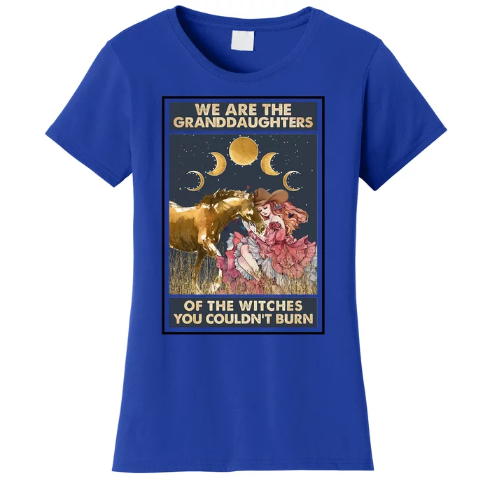 Boho Cow We Are The Granddaughters Of Witches Western Gift Women's T-Shirt