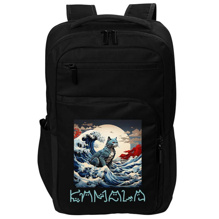 Blue Cats Wave For Kamala Funny Gift Impact Tech Backpack