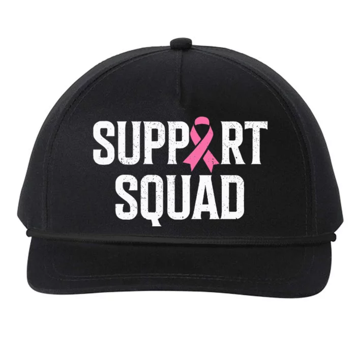 Breast Cancer Warrior Squad Breast Cancer Awareness Snapback Five-Panel Rope Hat