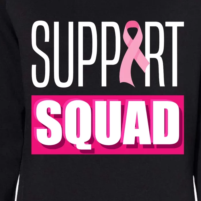 Breast Cancer Warrior Support Squad Breast Cancer Awareness We Wear Pink Womens California Wash Sweatshirt