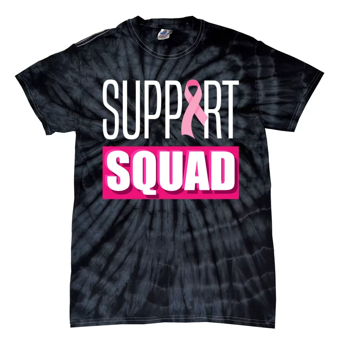 Breast Cancer Warrior Support Squad Breast Cancer Awareness We Wear Pink Tie-Dye T-Shirt