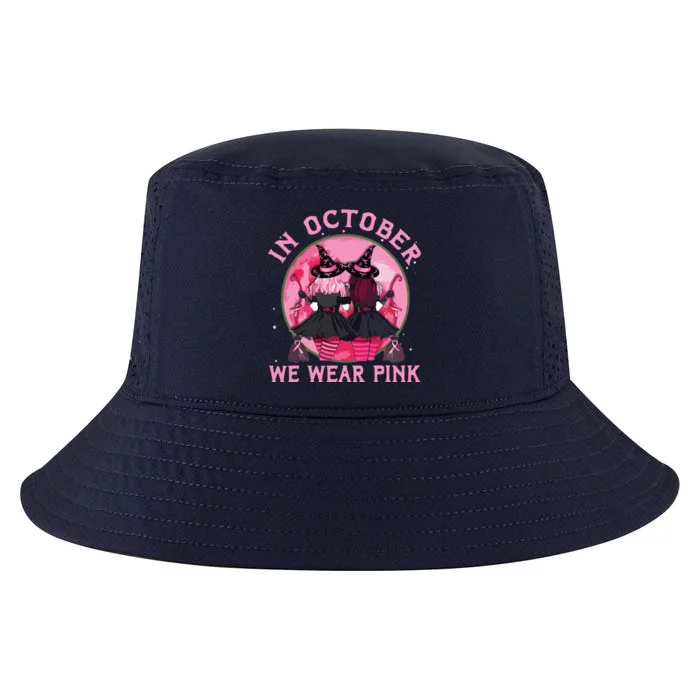 Breast Cancer Warrior Shirts Witches In October We Wear Pink Cool Comfort Performance Bucket Hat