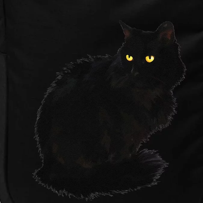 Black Cat Women Spooky Yellow Eyes Halloween Cat Impact Tech Backpack