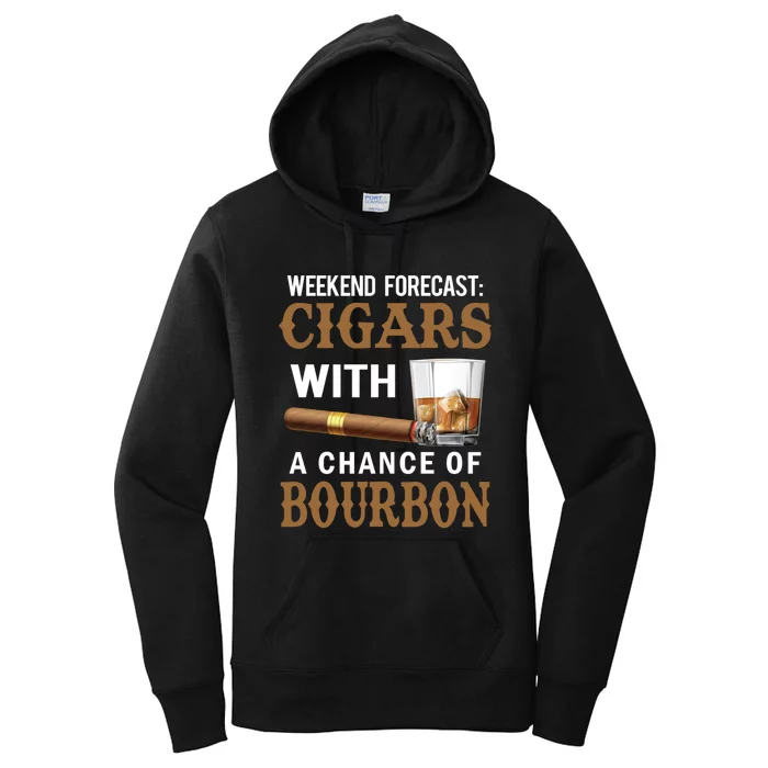 Bourbon, Cigar, Whiskey, Alcohol, Funny Women's Pullover Hoodie