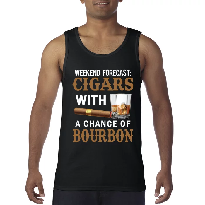 Bourbon, Cigar, Whiskey, Alcohol, Funny Tank Top