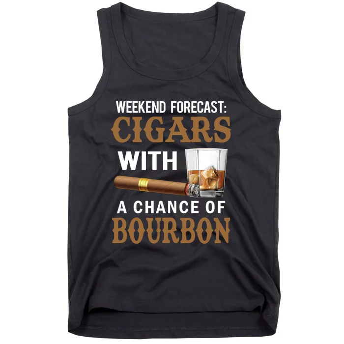 Bourbon, Cigar, Whiskey, Alcohol, Funny Tank Top