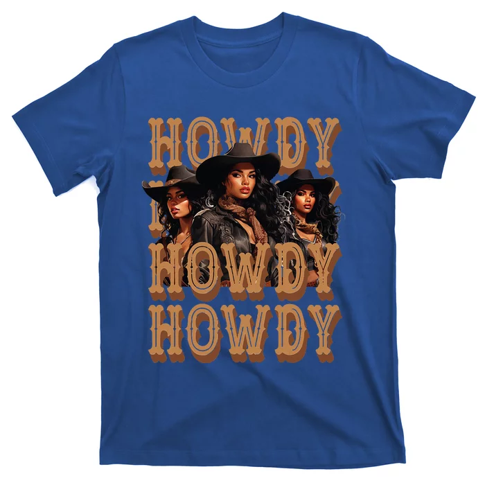 Black Cowgirls Western Rodeo Melanin Black History T-Shirt