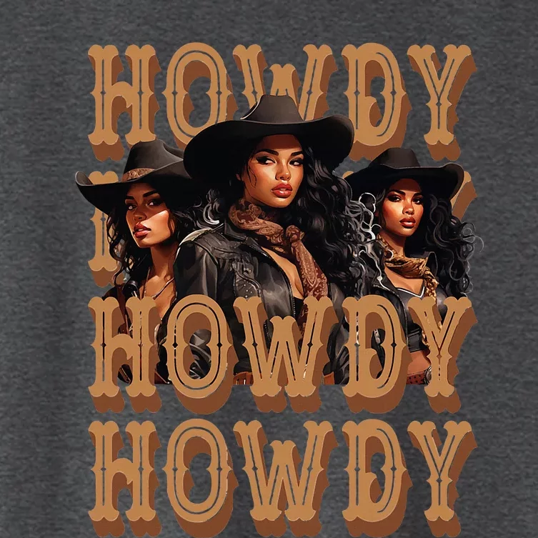 Black Cowgirls Western Rodeo Melanin Black History Women's Crop Top Tee