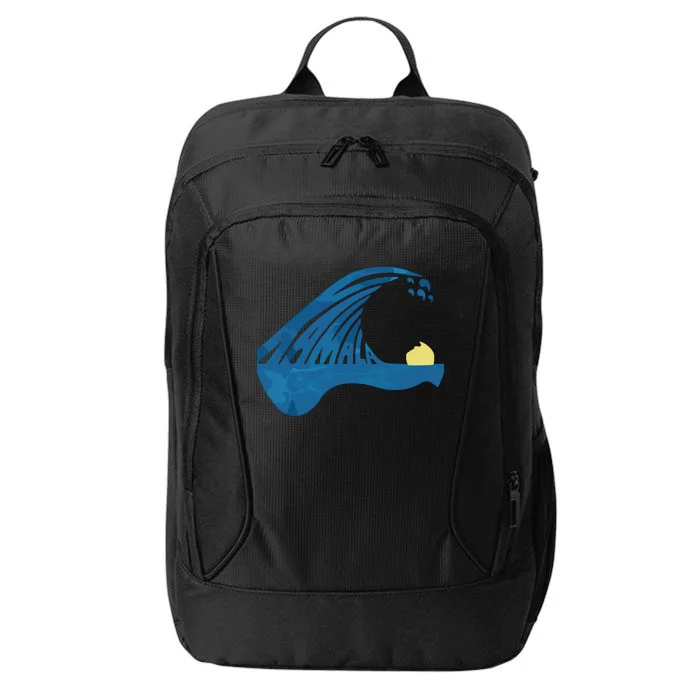 Blue Cats Wave For Kamala Funny Trump Blue Wave Of Cat City Backpack