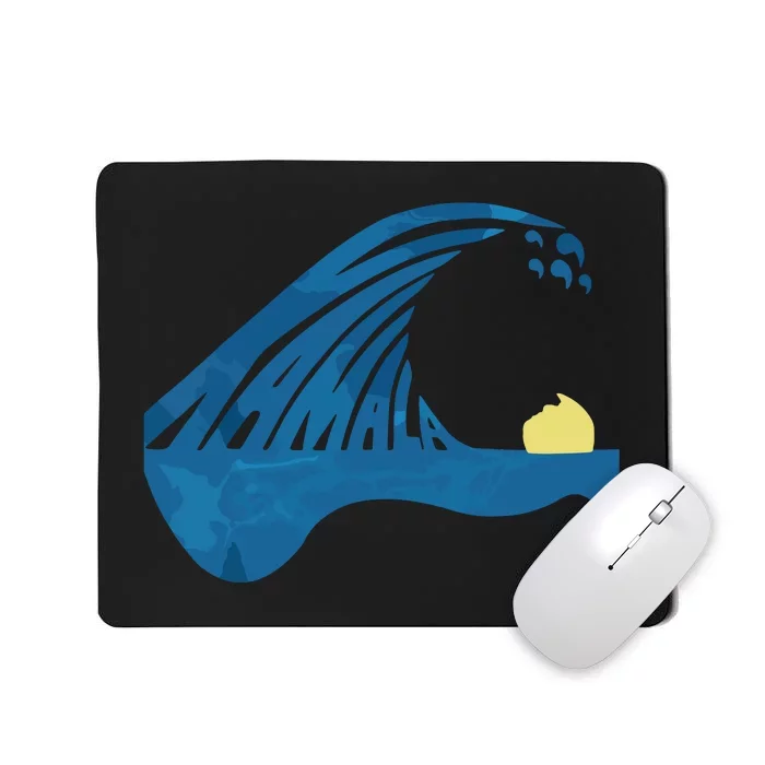 Blue Cats Wave For Kamala Funny Trump Blue Wave Of Cat Mousepad