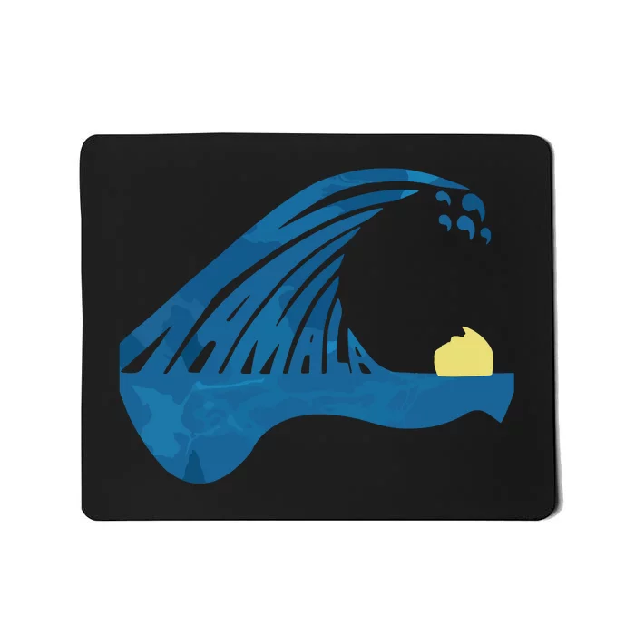 Blue Cats Wave For Kamala Funny Trump Blue Wave Of Cat Mousepad