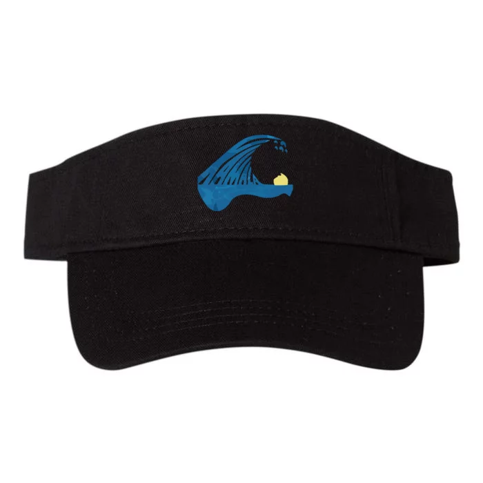 Blue Cats Wave For Kamala Funny Trump Blue Wave Of Cat Valucap Bio-Washed Visor