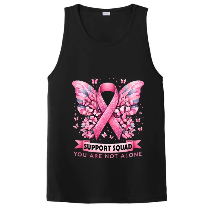 Breast Cancer Warrior Breast Cancer Awareness Support Squad Performance Tank