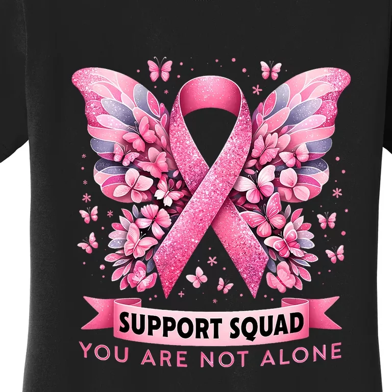 Breast Cancer Warrior Breast Cancer Awareness Support Squad Women's T-Shirt