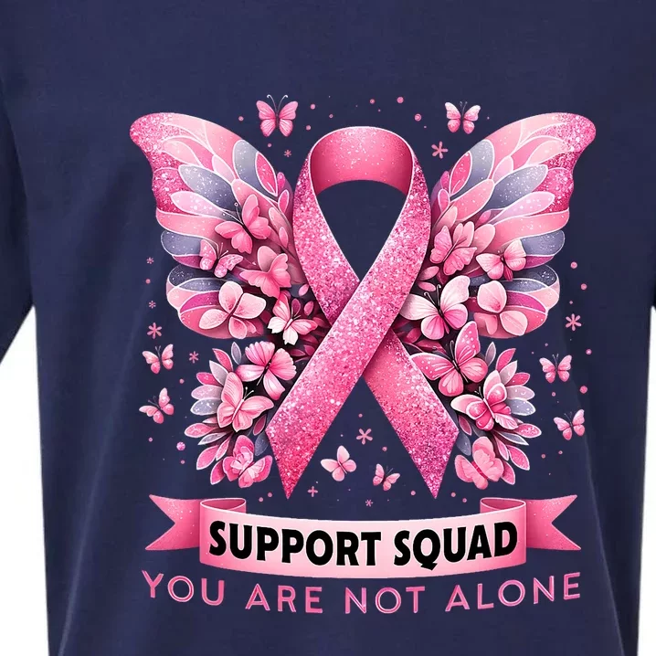 Breast Cancer Warrior Breast Cancer Awareness Support Squad Sueded Cloud Jersey T-Shirt