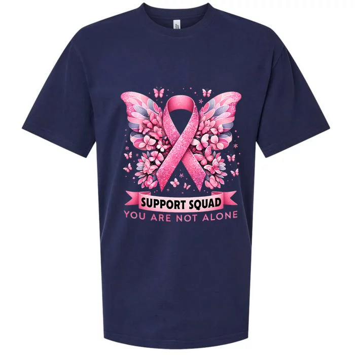 Breast Cancer Warrior Breast Cancer Awareness Support Squad Sueded Cloud Jersey T-Shirt