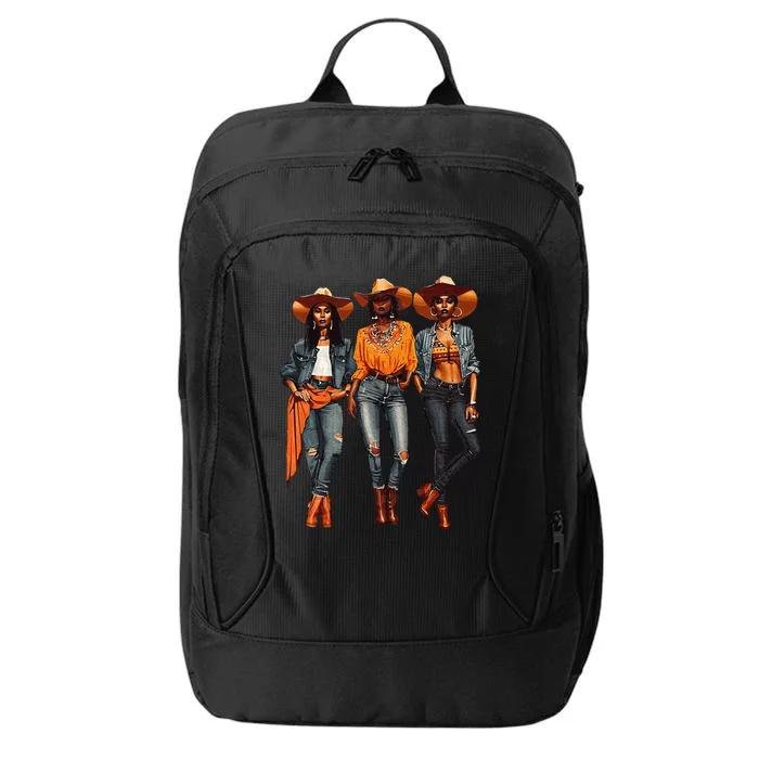 Black Cowgirl Western Rodeo Melanin Black History Texas City Backpack