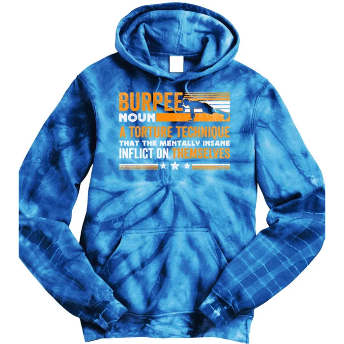 Burpee Calisthenics Workout Gift Tie Dye Hoodie