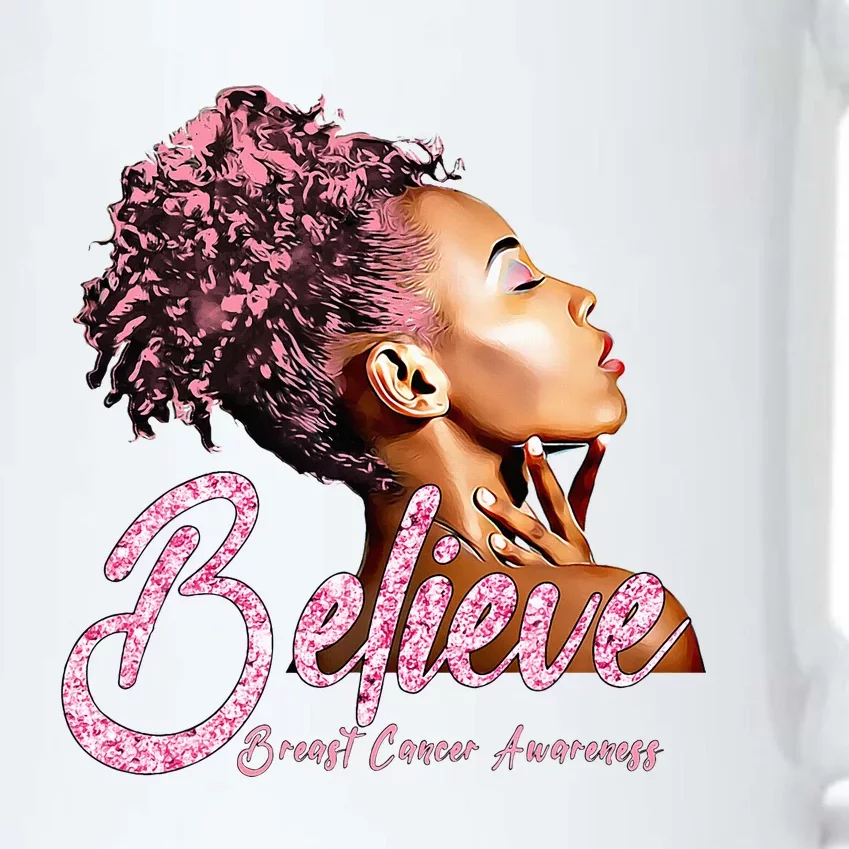 Breast Cancer Warrior Awareness Support Believe Black Color Changing Mug