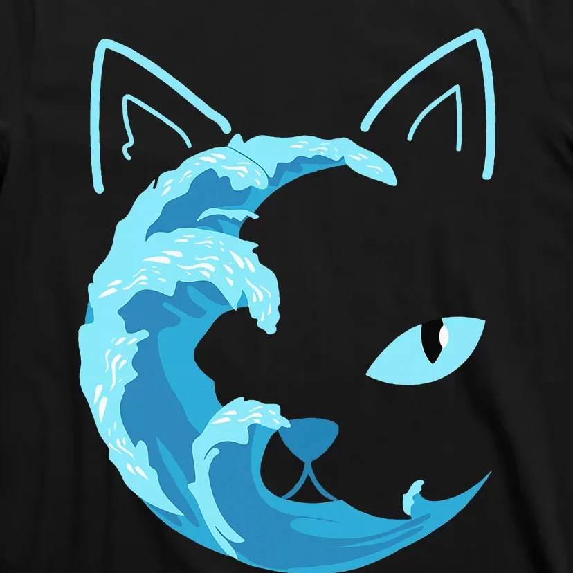 Blue Cats Wave For Kamala Funny Blue Wave Of Cat Ladies T-Shirt