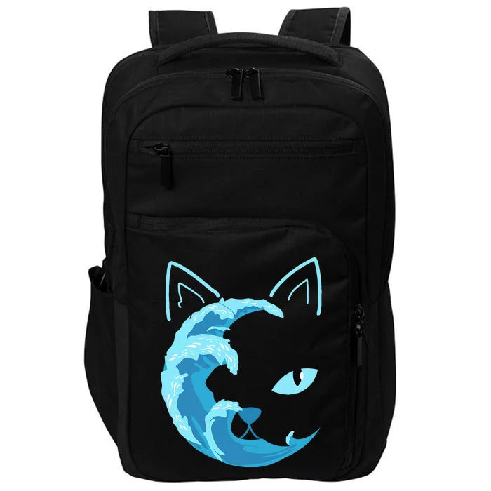 Blue Cats Wave For Kamala Funny Blue Wave Of Cat Ladies Impact Tech Backpack