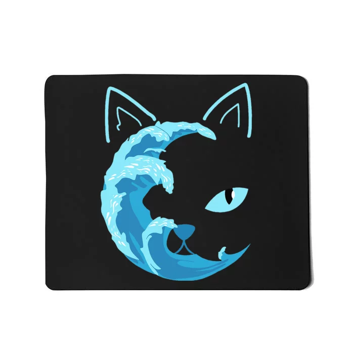 Blue Cats Wave For Kamala Funny Blue Wave Of Cat Ladies Mousepad