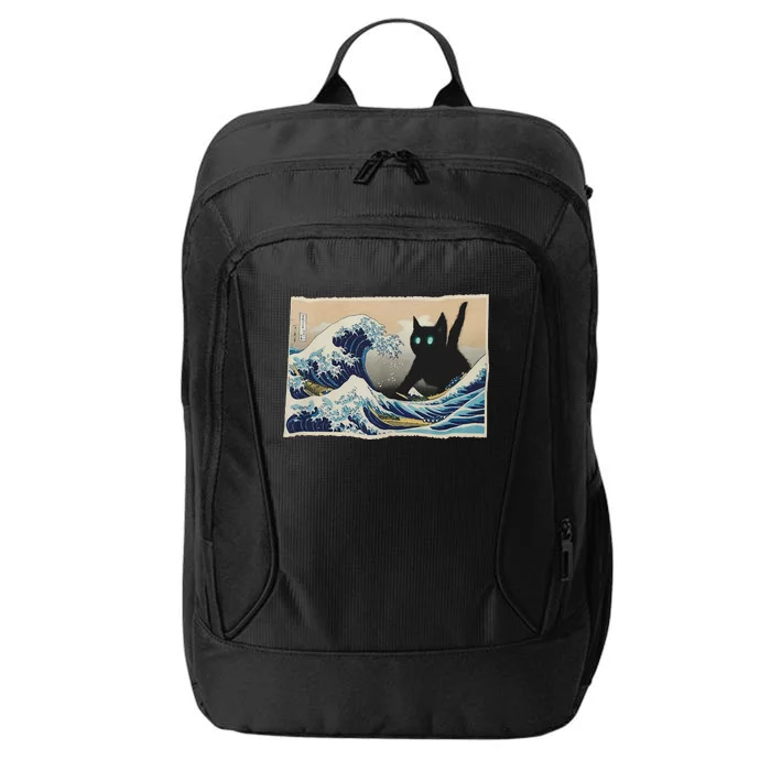 Blue Cats Wave For Kamala Funny Cat Lady City Backpack