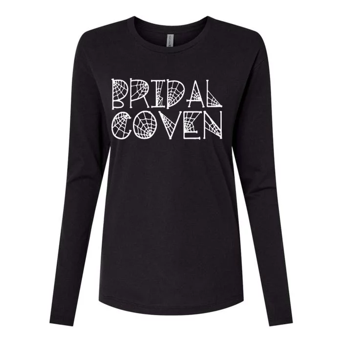 Bridal Coven Witch Bride Party Halloween Wedding Womens Cotton Relaxed Long Sleeve T-Shirt