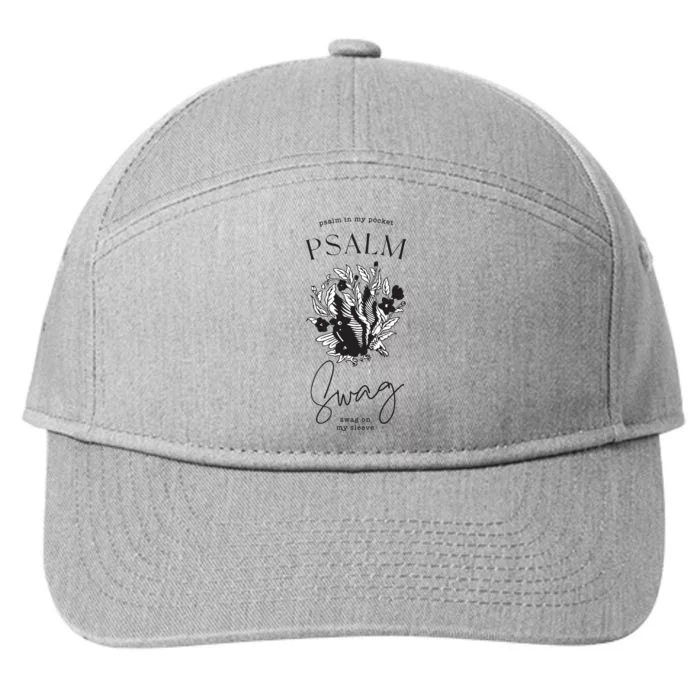 Boho Christian Women Psalm Swag Faithbased Jesus Graphic 7-Panel Snapback Hat