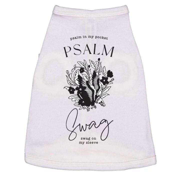 Boho Christian Women Psalm Swag Faithbased Jesus Graphic Doggie Tank