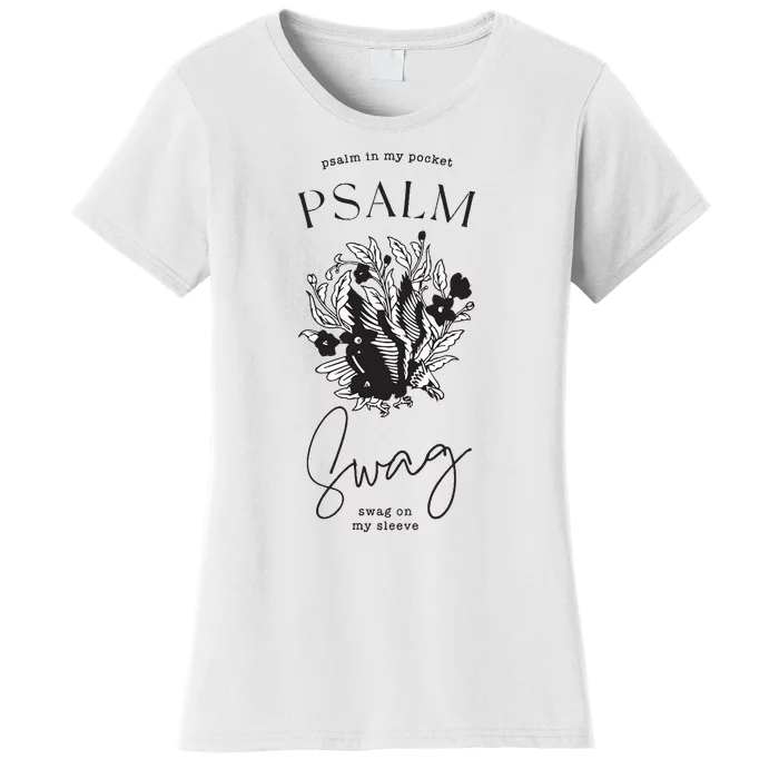 Boho Christian Women Psalm Swag Faithbased Jesus Graphic Women's T-Shirt