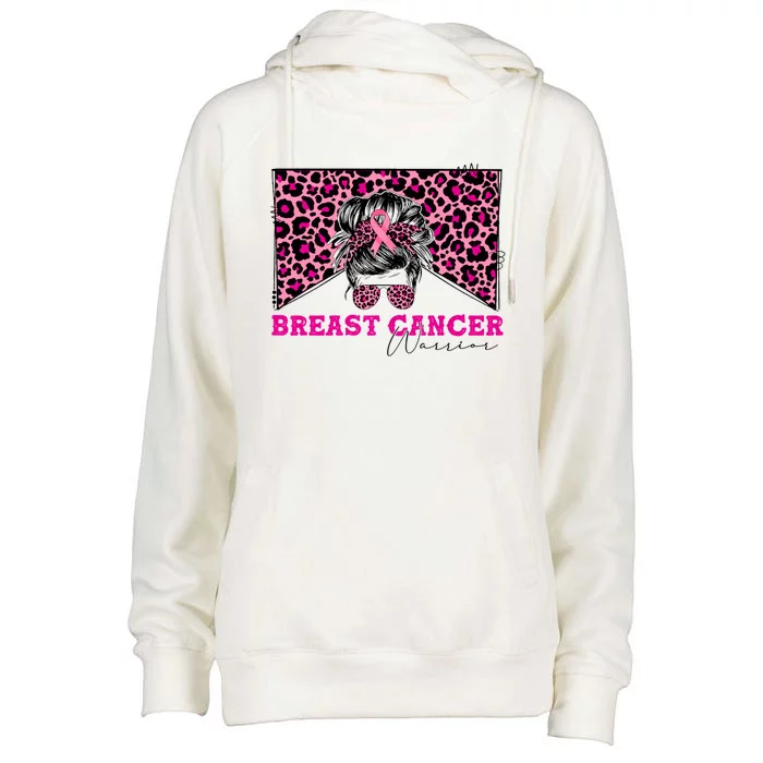 Breast Cancer Warrior Leopard Country Mama Western Pink Gift Womens Funnel Neck Pullover Hood