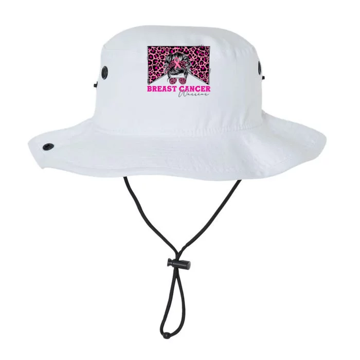 Breast Cancer Warrior Leopard Country Mama Western Pink Gift Legacy Cool Fit Booney Bucket Hat